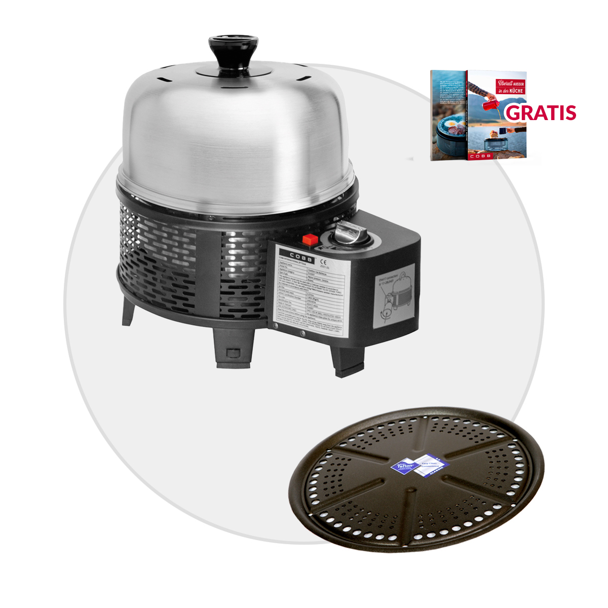 COBB Gas Grill PRO BLACK inkl. Grillplatte