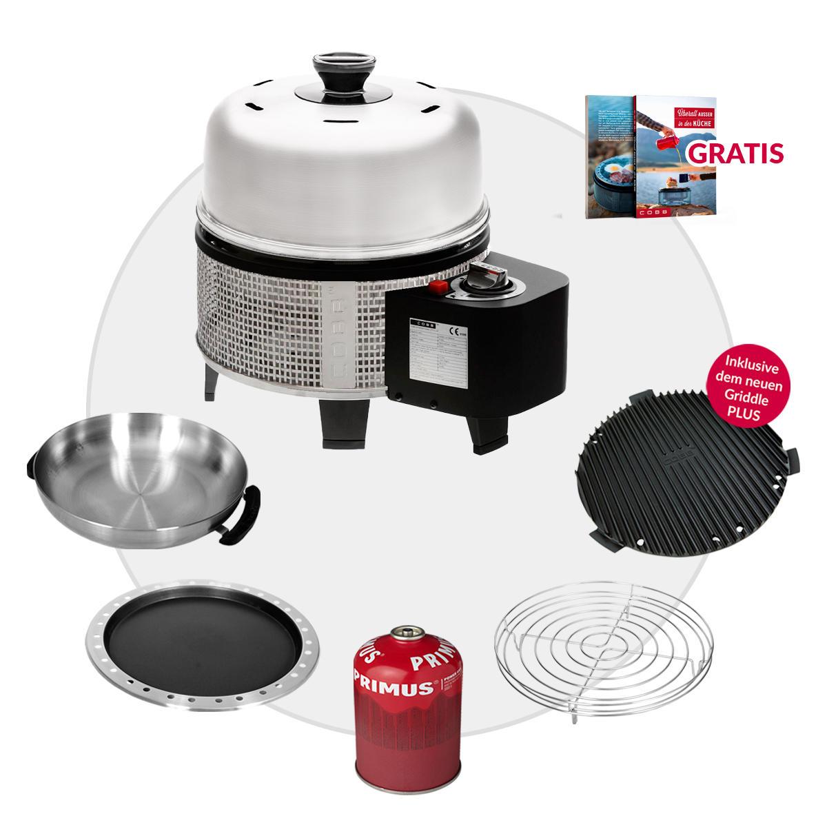 COBB Gas DELUXE 2.0 Grill Multifunktionsküche Set ~ 6-teilig